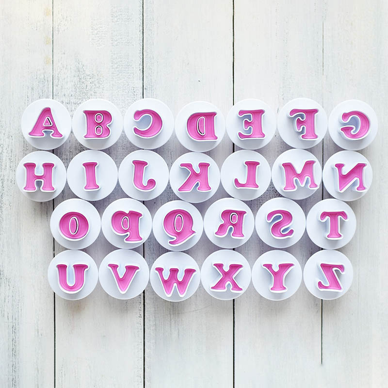 スタンプ式クッキー型　アルファベットセット 大 96098 1セット（ご注文単位1セット）【直送品】