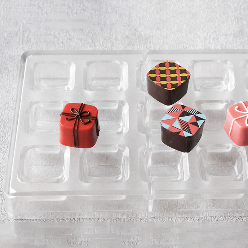 PS製チョコレートモールド　正方形  97557 1個（ご注文単位1個）【直送品】