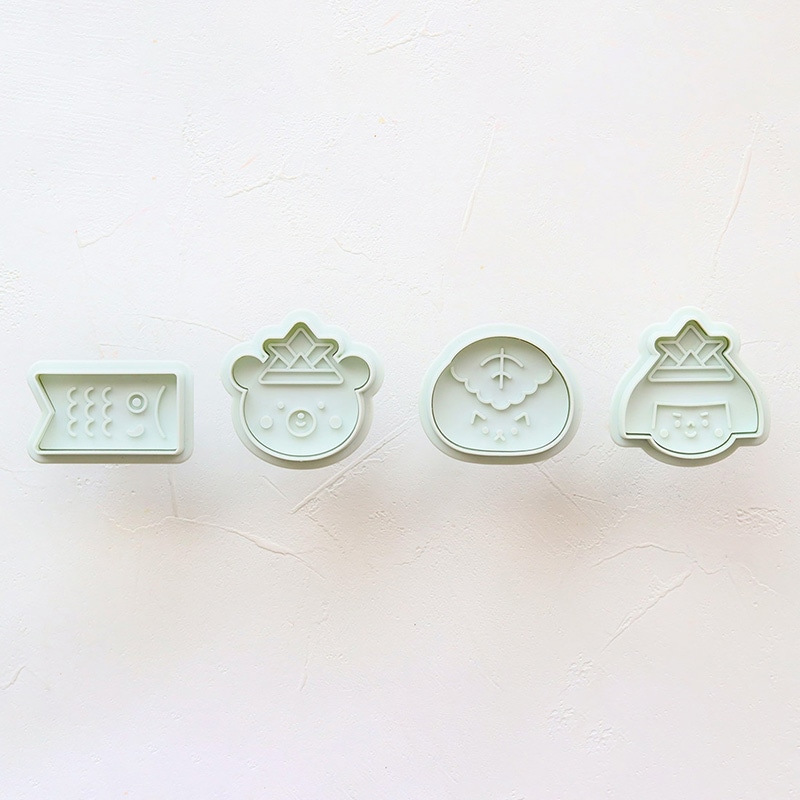 こどもの日クッキー型 こいのぼり・くま・柏餅ねこ・金太郎 97929 1個（ご注文単位1個）【直送品】