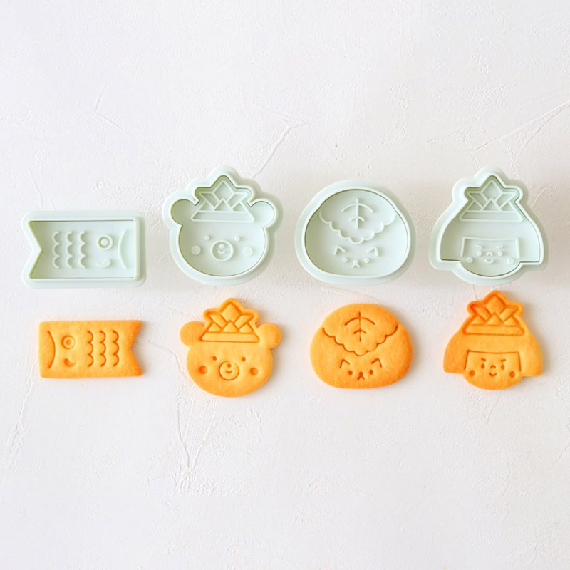 こどもの日クッキー型 こいのぼり・くま・柏餅ねこ・金太郎 97929 1個（ご注文単位1個）【直送品】