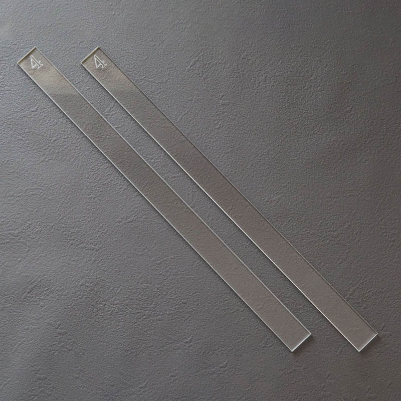 面取アクリルルーラー 4mm 2本セット 98637 1袋(ご注文単位1袋)【直送品】