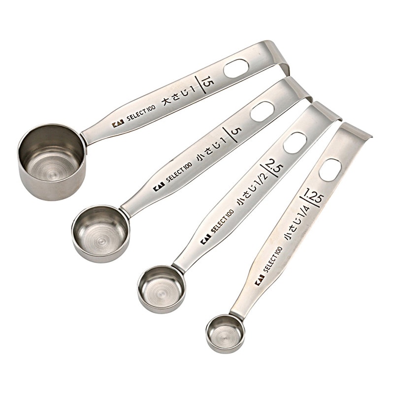 SELECT100 計量スプーン 4本組 54882 1セット/セット(ご注文単位1セット)【直送品】