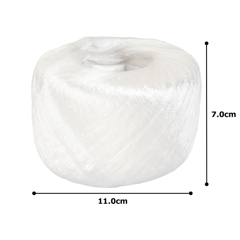 紺屋商事 幅広いPP玉巻ひも #80 80m 白 00720055 1個（ご注文単位1個）【直送品】