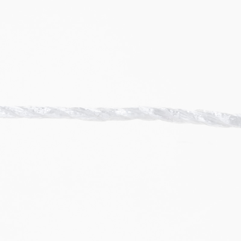 紺屋商事 PP荷造りロープ3本より 5mm×300m 白 00720019 1巻(ご注文単位1巻)【直送品】