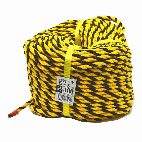 紺屋商事 標識トラロープ #9 100m 00720037 1個（ご注文単位1個）【直送品】