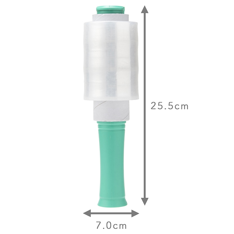 紺屋商事 ハンディストレッチ ぐるぐるラップ 簡単セット 15μ 100mm×150m 00720053 1個（ご注文単位1個）【直送品】