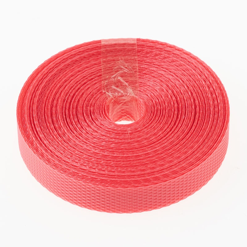 紺屋商事 PPバンド 手締め用 15mm幅 10m 赤 00321105 1巻（ご注文単位1巻）【直送品】