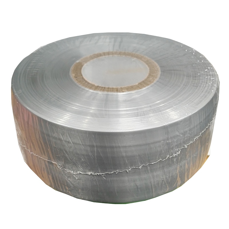 紺屋商事 PEテープ レコード巻 50mm×500m シルバー 00720101 1個（ご注文単位1個）【直送品】