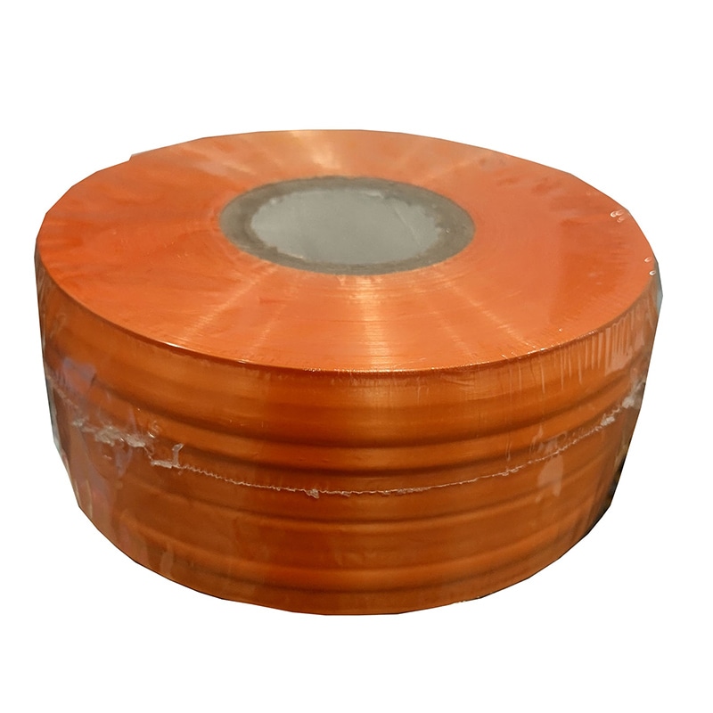 紺屋商事 PEテープ レコード巻 50mm×500m オレンジ 00720102 1個（ご注文単位1個）【直送品】
