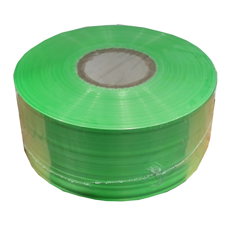 紺屋商事 PEテープ レコード巻 50mm×500m 若草 00720103 1個（ご注文単位1個）【直送品】