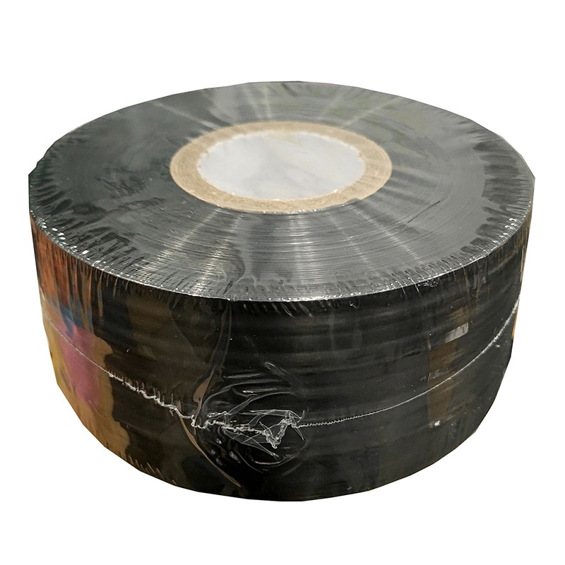 紺屋商事 PEテープ レコード巻 50mm×500m 黒 00720106 1個（ご注文単位1個）【直送品】