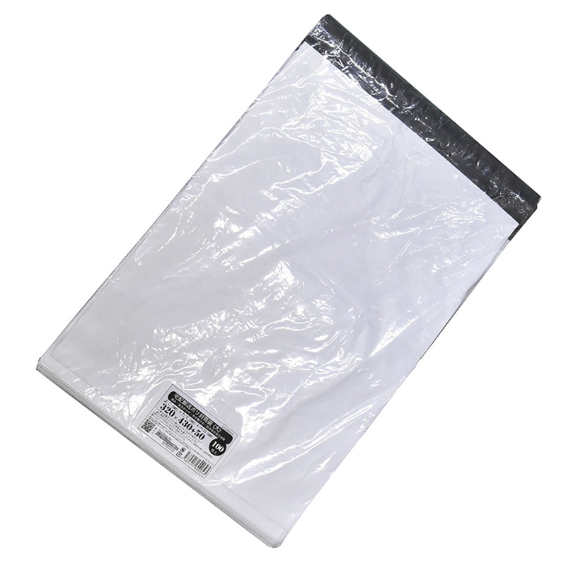紺屋商事 宅配郵送ポリ封筒袋 大 320×430 100枚入 01040004 1パック（ご注文単位1パック）【直送品】