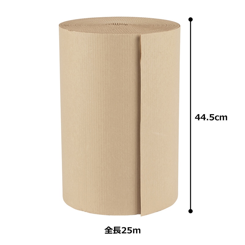 紺屋商事 片面巻段ボール 73g+73g 445mm×25m 00970012 1巻（ご注文単位1巻）【直送品】
