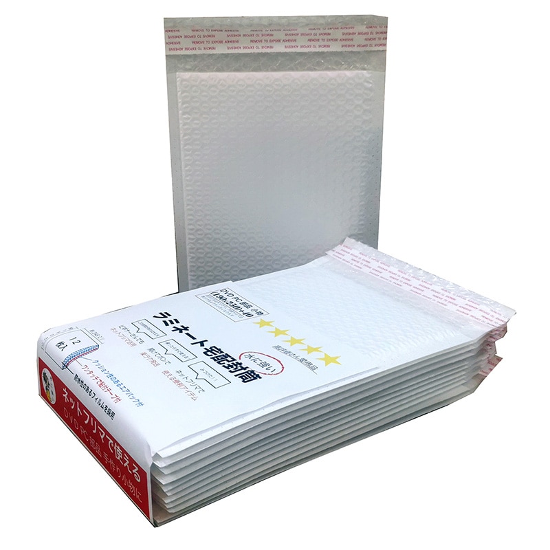 紺屋商事 ラミネート宅配封筒 DVDサイズ 12枚入 01190015 1束（ご注文単位1束）【直送品】