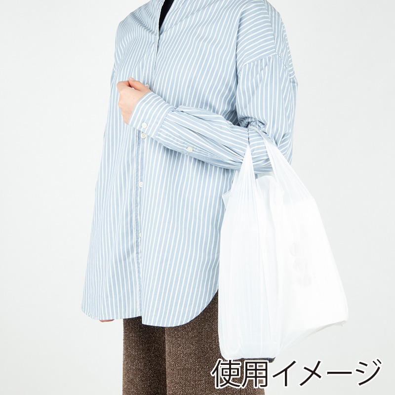 紺屋商事 レジ袋 乳白 東30号西40号 L 100枚入 00722130 1束(ご注文単位20束)【直送品】