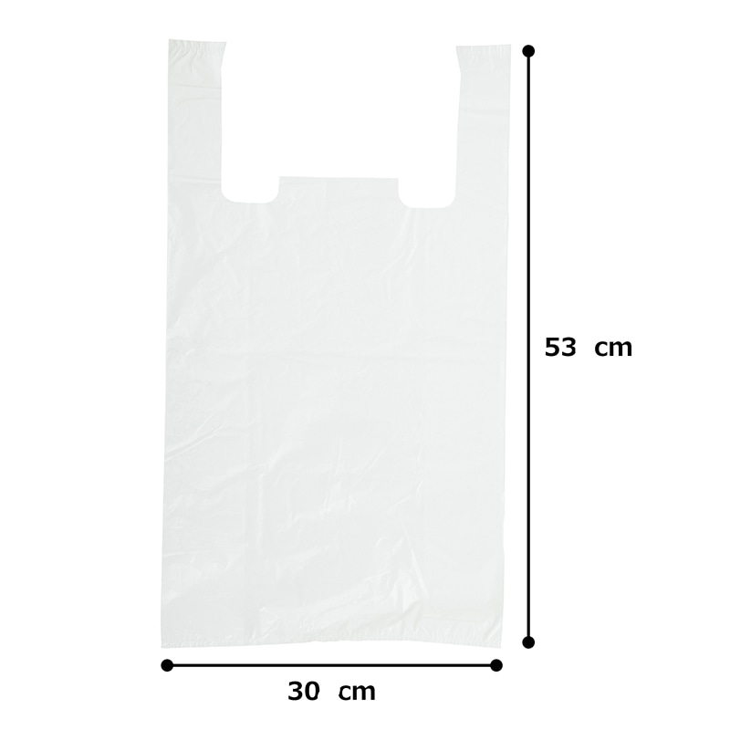 紺屋商事 レジ袋 乳白 東45号西45号 LL 100枚入 00722145 1束（ご注文単位10束）【直送品】