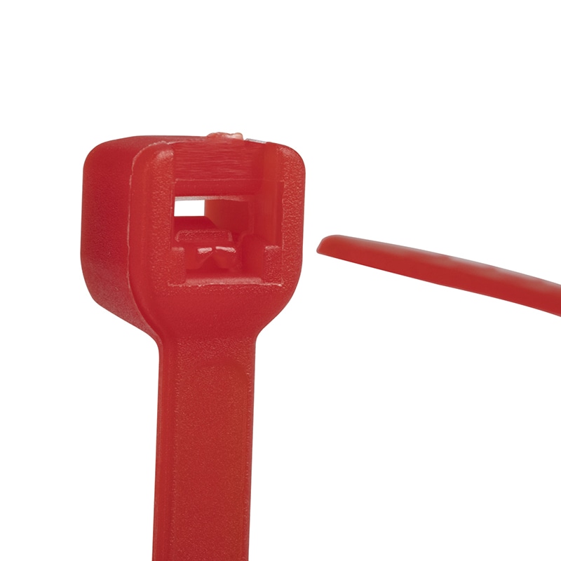 紺屋商事 結束バンド ケーブルタイ 150mm 赤 100本入 01281170 1パック(ご注文単位1パック)【直送品】