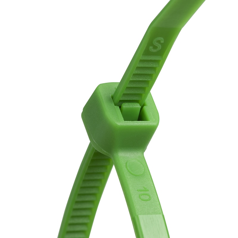 紺屋商事 結束バンド ケーブルタイ 150mm 緑 100本入 01281180 1パック(ご注文単位1パック)【直送品】