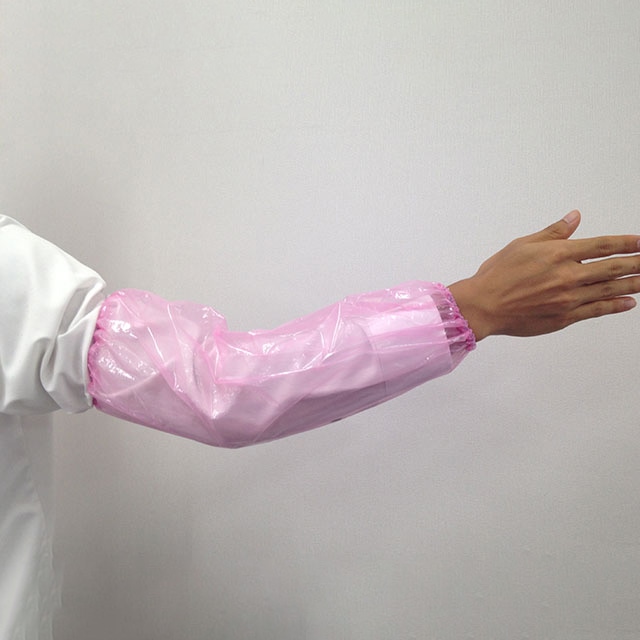 PS　ポリアームカバー　ライト  ピンク 50枚/袋（ご注文単位40袋）【直送品】