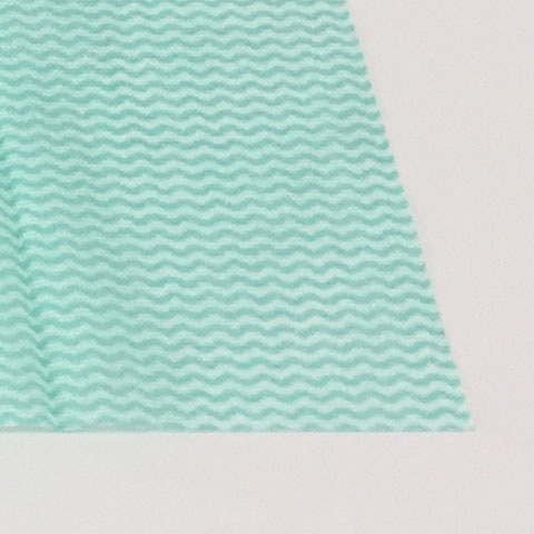 PS カウンタークロス 薄手 緑 100枚/袋(ご注文単位9袋)【直送品】