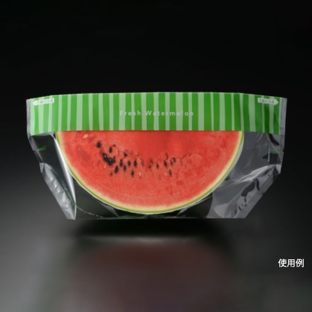 青果用袋　スイカ袋 S ボーダー 50枚/袋（ご注文単位20袋）【直送品】