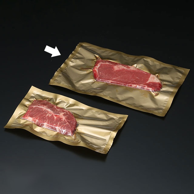 三方シール袋 ビーフパック 200×300mm 金 100枚/袋(ご注文単位20袋)【直送品】