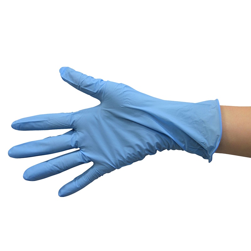 PS 使い捨て手袋 ニトリル スタンダード 粉無 M 青 200枚/袋(ご注文単位15袋)【直送品】