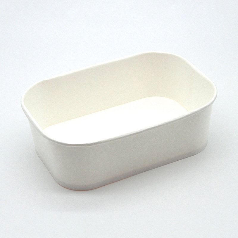 大和製罐 弁当容器 角型紙容器 本体 955ml 両面PE 白無地 50個/袋（ご注文単位12袋）【直送品】