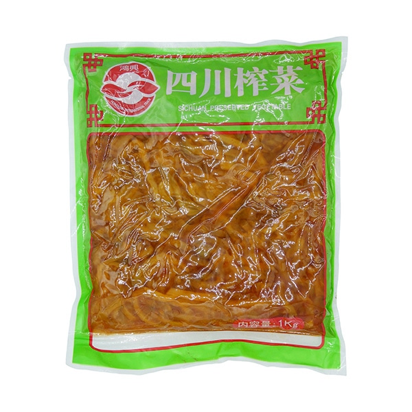 四川ザーサイストリップ 1kg 常温 1個※軽(ご注文単位1個)※注文上限数12まで【直送品】