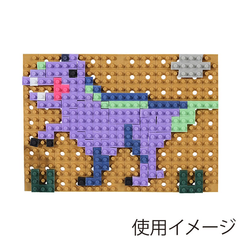 イワコーグローバル けしブロ ドットアートキット ティラノ ER-GLB703 1個（ご注文単位3個）【直送品】