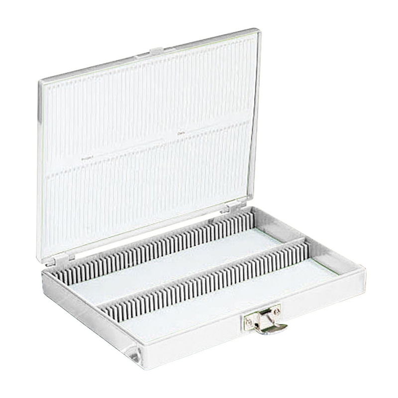 カラースライドボックス 100枚用 白 1個(ご注文単位1個)【直送品】