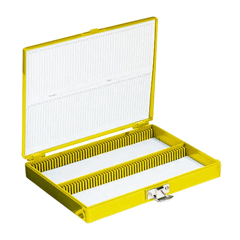 カラースライドボックス 25枚用 黄 1個(ご注文単位1個)【直送品】