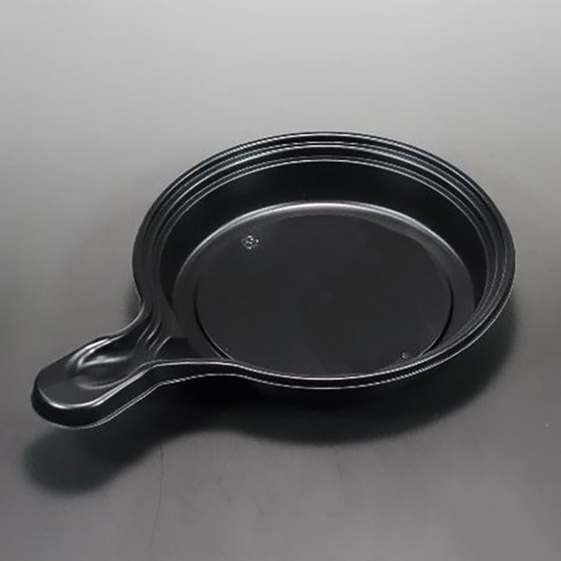 エースパック テイクアウト容器 スキレット 本体 大 黒 50個/袋