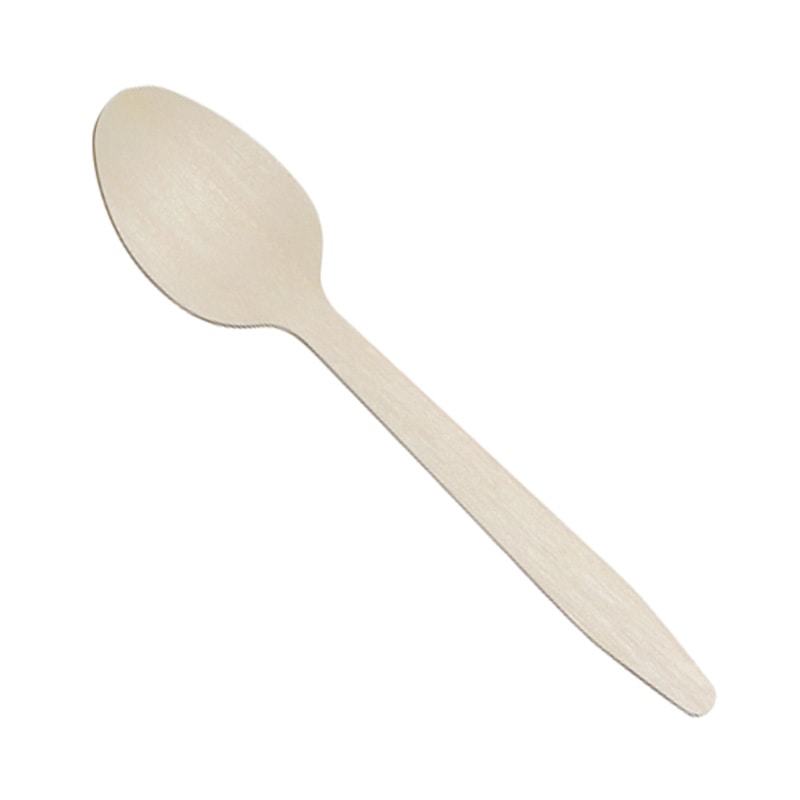 株式会社モデリーノ 木製スプーン 165 紙個包装 100本/袋(ご注文単位1袋)【直送品】