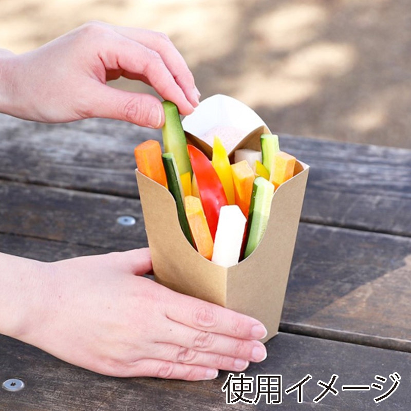 モデリーノ クラフトカートン ディップコーナー付 25枚/袋(ご注文単位18袋)【直送品】