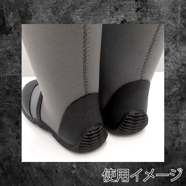 ジェイワークスプランニング ストレッチブーツ LL グレー×ブラック JK-0777 1組（ご注文単位1組）【直送品】