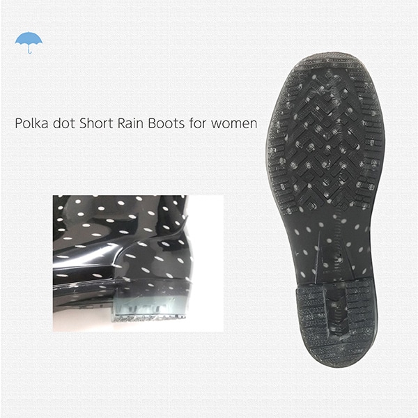 ジェイワークスプランニング レディース PVCショートレインブーツ S ブラック JKP-104 1組(ご注文単位1組)【直送品】