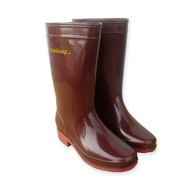 ジェイワークスプランニング レディース PVCレインブーツ L ボルドー JKP-107 1組（ご注文単位1組）【直送品】