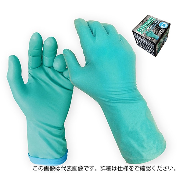 ジェイワークスプランニング ニトリル手袋 ビルメン L グリーン 20枚入 JCM-073-20P 1箱（ご注文単位10箱）【直送品】