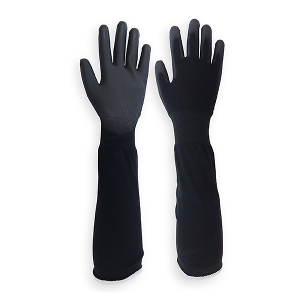 ジェイワークスプランニング ウレタン背抜き手袋 ロング LL ブラック SJG-06 1組（ご注文単位12組）【直送品】