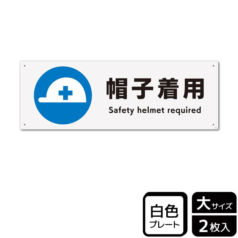 KALBAS プラスチックプレート ヨコ大 帽子着用 KTK2083 1パック（ご注文単位1パック）【直送品】