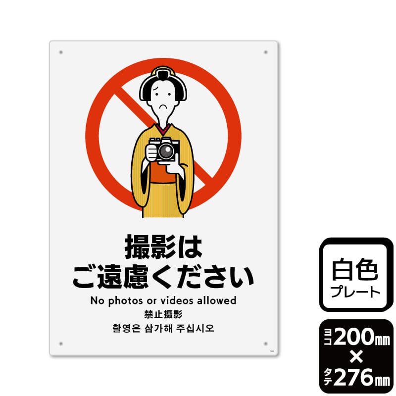 KALBAS プラスチックプレート　タテ大 撮影はご遠慮ください KTK1343 1パック（ご注文単位1パック）【直送品】
