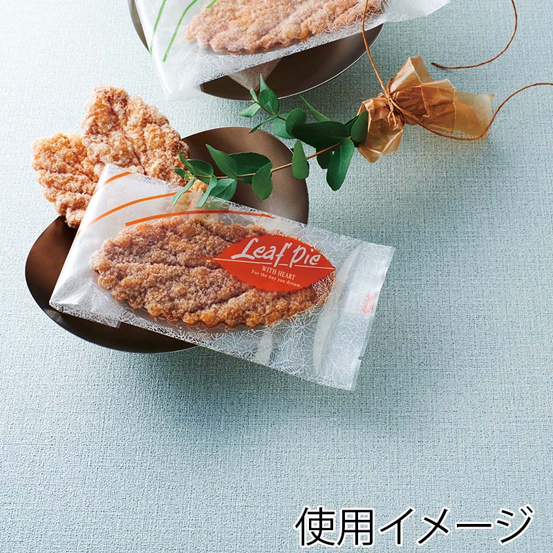 ガス袋 リーフパイ Z-61-2 580012 柿 500枚/袋(ご注文単位1袋)【直送品】