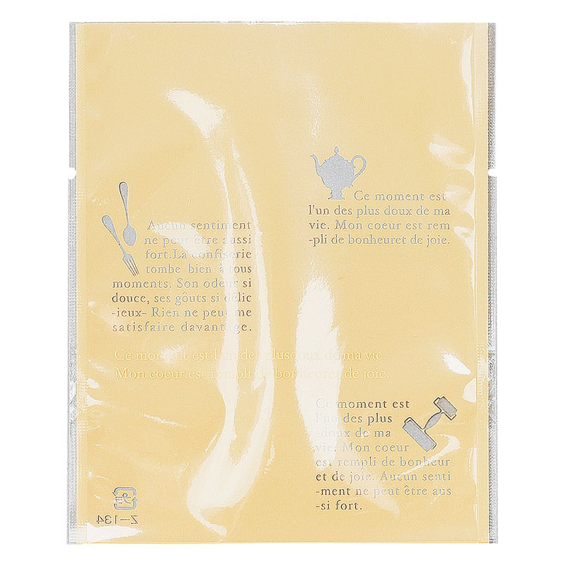 福重 平袋 Z-134-2 仏語&ツール柄 中 クリーム 100枚/袋