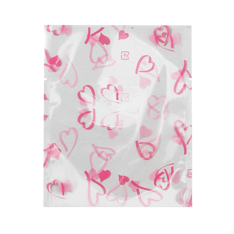 ガス袋　ハート柄　Z-142 中 583052　ピンク 500枚/袋（ご注文単位1袋）【直送品】