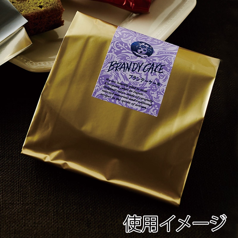 福重 ガゼット袋 VK-161 アルミ蒸着袋 金ベタ 100枚/袋