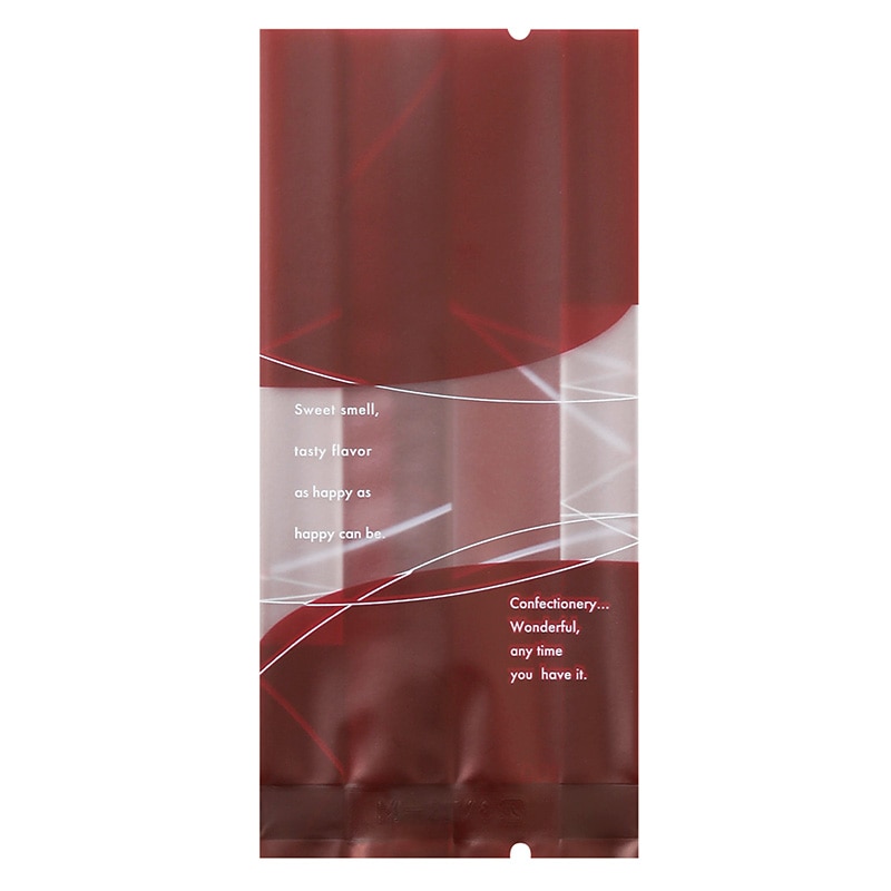 福重 ガゼット袋 マットベタ VK-300-R 深紅 100枚/袋（ご注文単位35袋）【直送品】