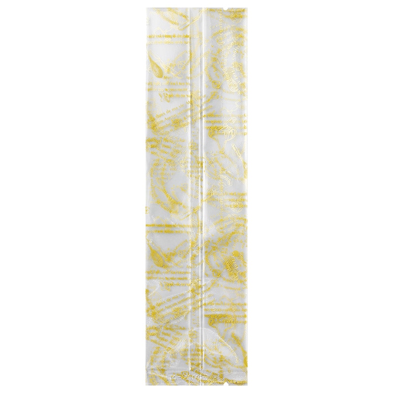 福重 ガゼット袋 仏語&ツール柄 VK-147 金 100枚/袋（ご注文単位30袋）【直送品】