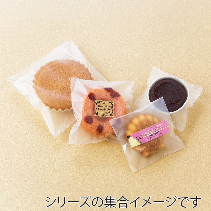 透明袋　マット無地　D-182 テープ付　中 120065　1000枚/袋（ご注文単位1袋）【直送品】