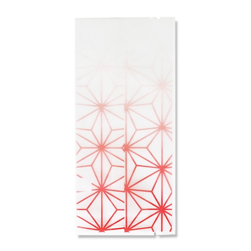 福重 リーフパイ袋 麻の葉 茜 VK-231-R 100枚/束(ご注文単位5束)【直送品】